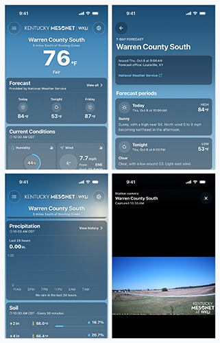 Kentucky Mesonet at WKU mobile app
