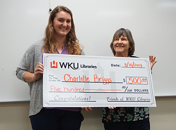WKU junior selected for Library Student Assistant Scholarship