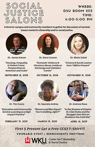 WKU CCSJ to host 'Social Justice Salons' lecture on Nov. 19