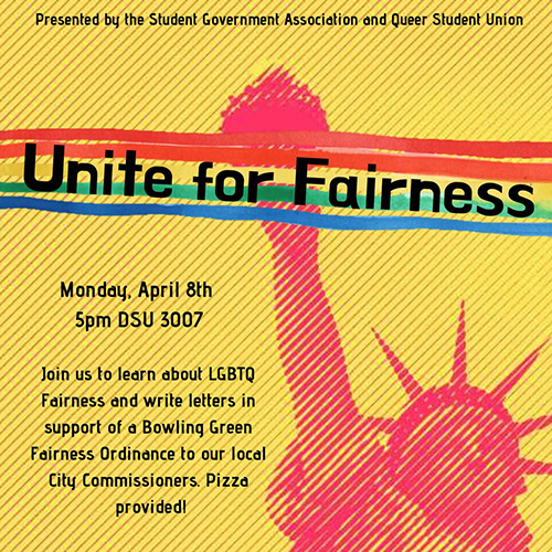 'Unite for Fairness' presentation April 8