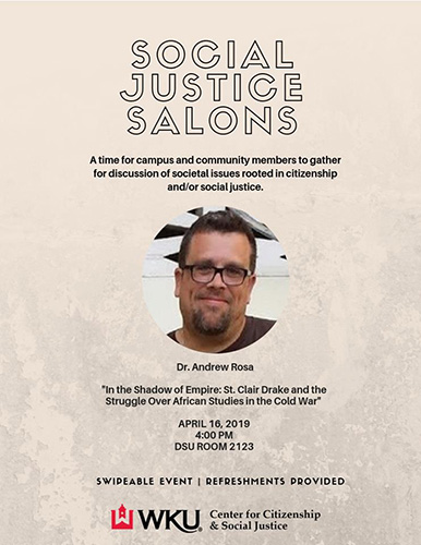 WKU CCSJ to host 'Social Justice Salons' presentation April 16