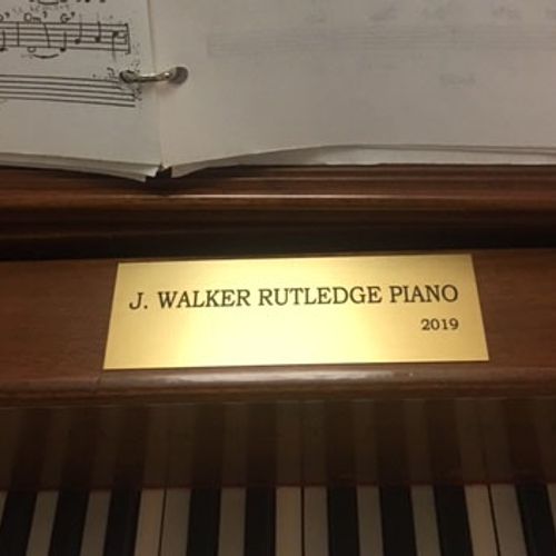 Gatton Academy grand piano dedicated to retired professor