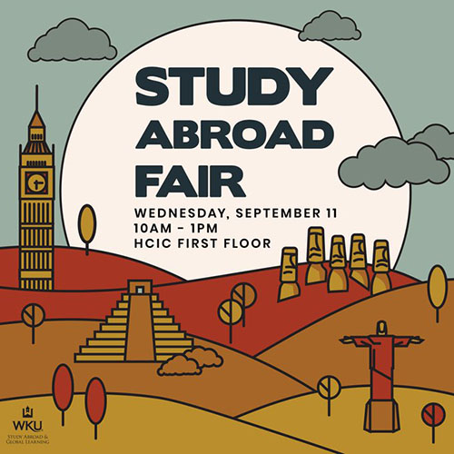 WKU's Fall 2019 Study Abroad Fair set for Sept. 11