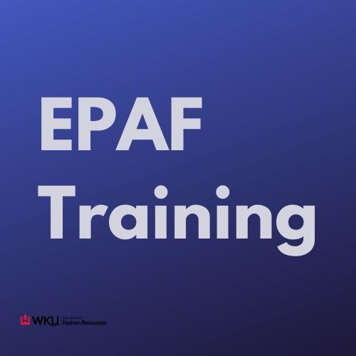 EPAF Training