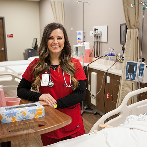 Nursing student shapes college experience to serve others close to home