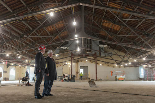 View from the Hill: WKU Commons at Helm Library taking shape