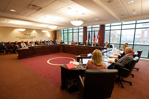 WKU Regents to meet June 26 for special budget session, committee meetings