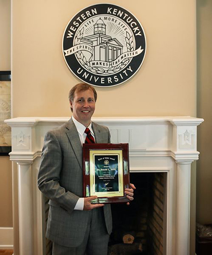 Donald Smith receives Spirit of WKU Award