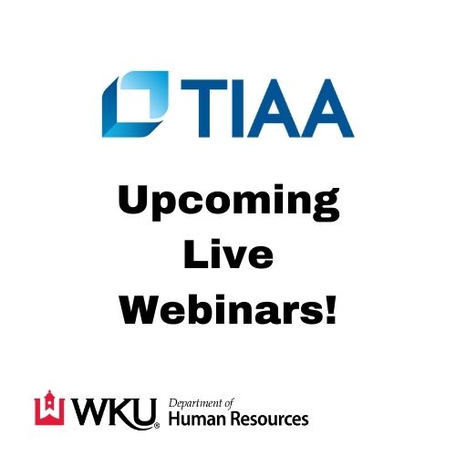TIAA Live Webinars!