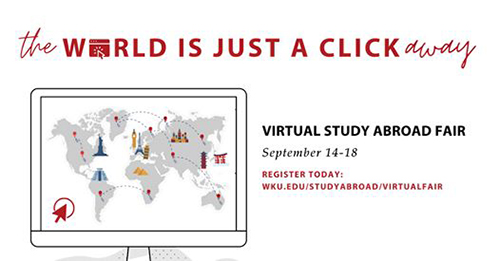 Fall 2020 Virtual Study Abroad Fair Sept. 14-18