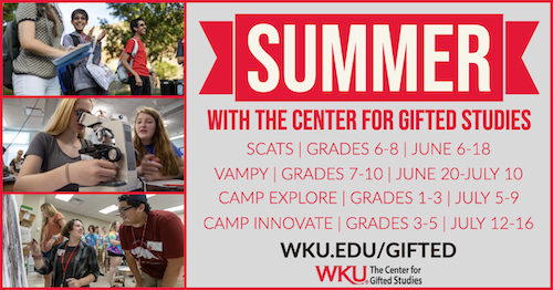 Registration for Summer Camps for Gifted Students Now Open