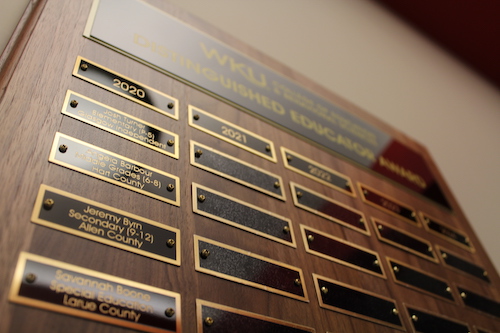 WKU announces finalists for 2021 Distinguished Educator Awards