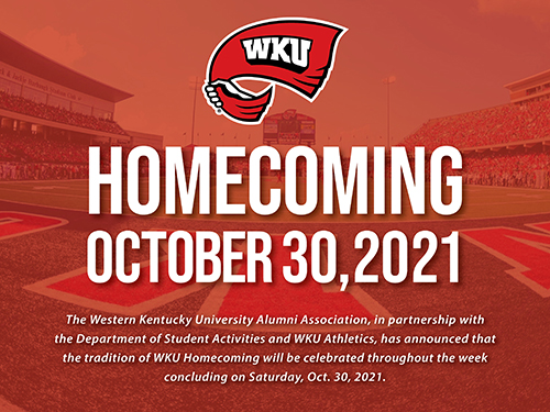 WKU Homecoming 2021 set for Oct. 30