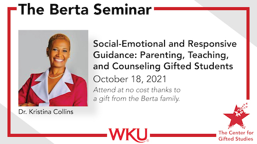 National Speaker Dr. Kristina Collins to Present at the 2021 Berta Seminar