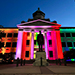Cherry Hall lit for Pride Month at WKU