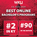 WKU Online bachelor's programs ranked among top in state, nation