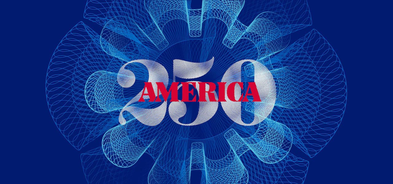 america 250 blue logo 
