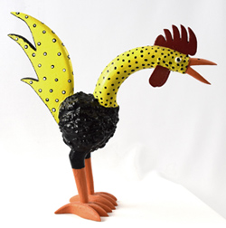 "Chicken" folk art piece