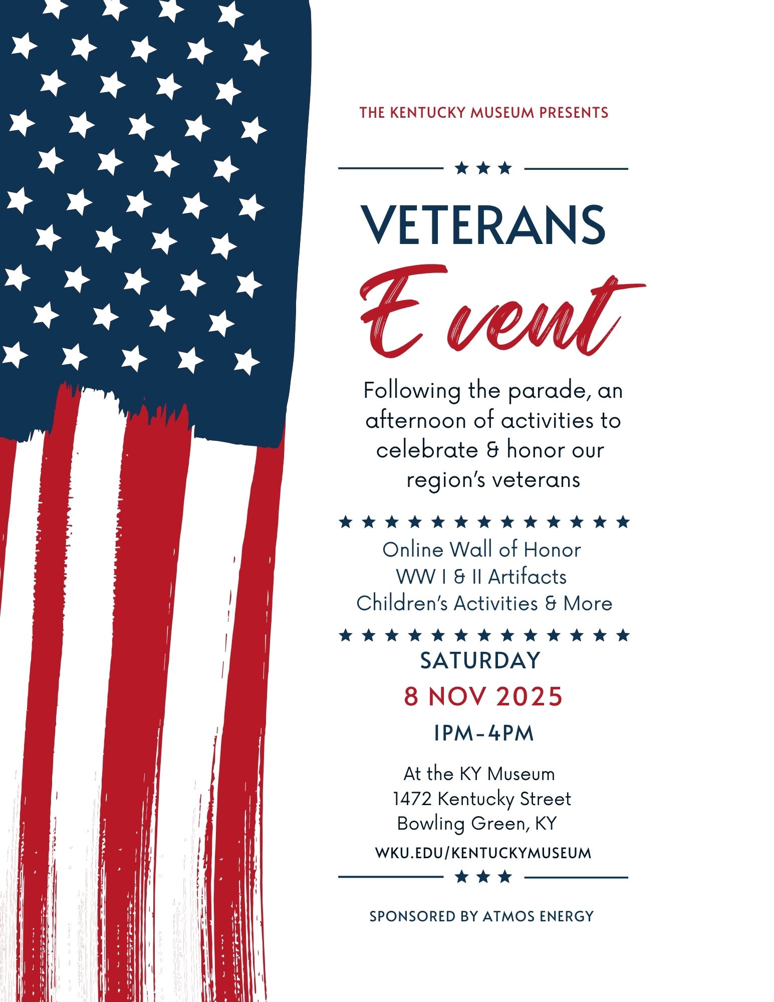 Veterans Event graphic Veterans event graphic