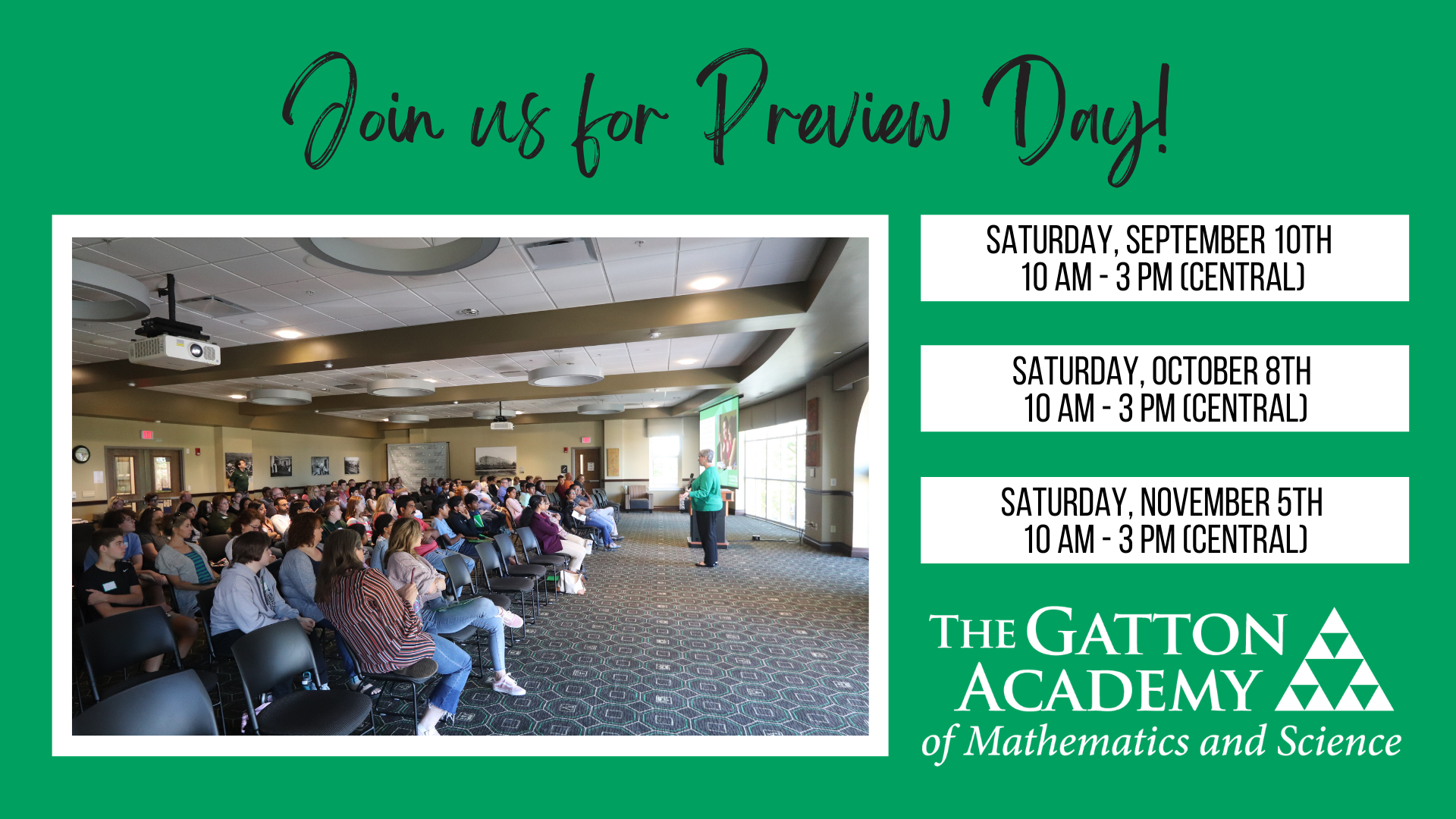 Join us for Preview Day this Fall