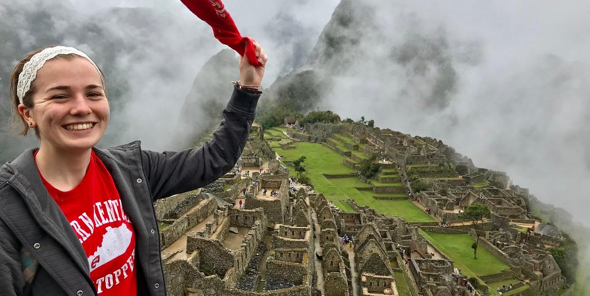 Amy Thomason at Machu Picchu in Peru