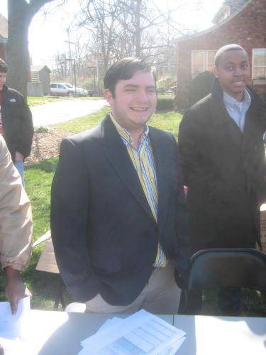 Wesley Meredith and Kyle Smith at Walk-A-Mile In Her Shoes 2013