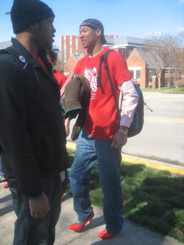 WKU students preparing to Walk-A-Mile In Her Shoes