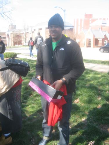 WKU students prepare to Walk-A-Mile In Her Shoes 2013