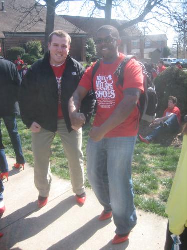 Pumped to walk that mile!