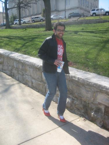 Thing walking downhill in high heels is easier than walking up? Think again!