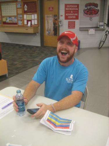 An excited WKU student is prepared to stay "Up 'Til Dawn" because cancer never sleeps during the Finale 2013 supporting St. Jude Children's Research Hospital