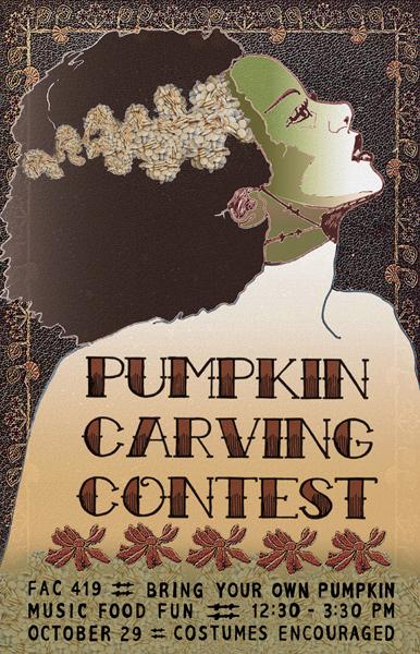 Moriah Dixon, Pumpkin Carving Poster, digital print