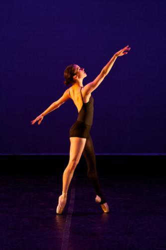 Junior Tiffany Guy performs Speed choreographed by Associate Professor Clifton Keefer Brown.