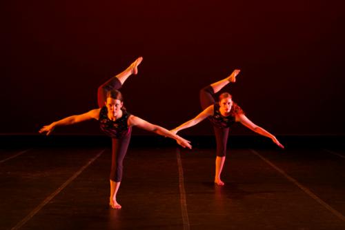 Dancers Natalie Peak and Kylene Stephens perform Your Fire, My Fire, choreographed by Amanda Clark.