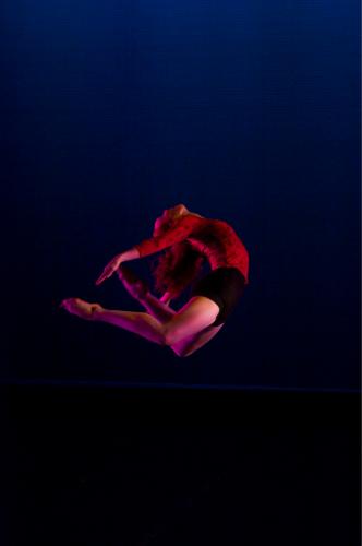 Student Mara Farris performs in Re-Humanized during An Evening of Dance 2010.