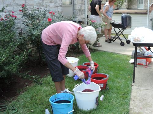 Tie dying fun