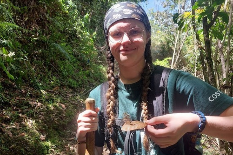 Evie Dukes (’21, McCracken Co. HS) spent the 2020-21 academic year studying the  success of different combinations of tree species in reforestation efforts at Cloudbridge Nature Reserve in Costa Rica.