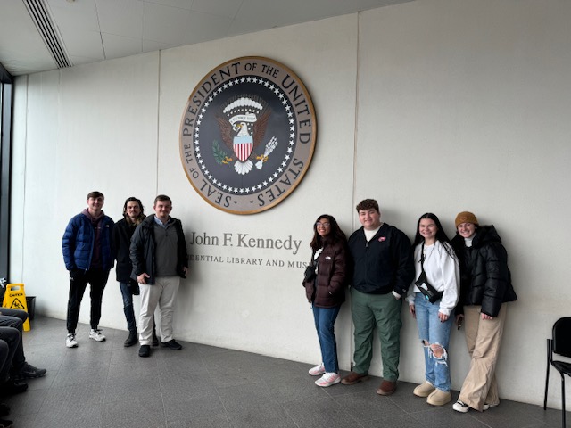 Students visited the Kennedy Library and Museum.