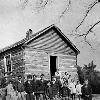 View An average of thirty students enrolled in the Green Castle School between 1909 and 1920. A frame schoolhouse replaced Green Castle's log building in 1914. (Courtesy of Library Special Collections, WKU) Larger