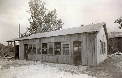 Alvaton's cannery housed one steam-heated kettle, two steam-heated pressure cookers and several work tables. Alvaton's well house was also built in 1940 with a "Myers" water system, compressor, pump and tank. (Courtesy of Library Special Collections, WKU)