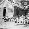View Smithland School supplied water to its students from a spring. (Courtesy of Library Special Collections, WKU) Larger
