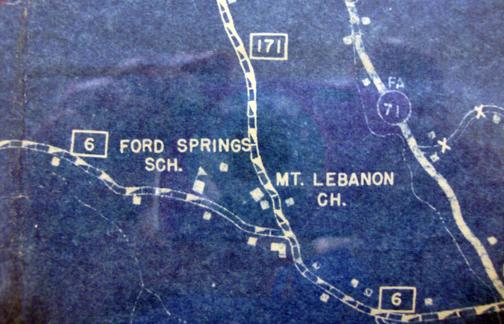Ford Spring School was located in the western part of the county out Highway 231 near Mt. Lebanon Church. Do you have an image of this schoolhouse to share? (Courtesy of Library Special Collections, WKU)