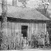 View Between 1909 and 1915 teachers schooled less than 15 students per year in the 18'x20' schoolhouse. (Courtesy of Library Special Collections, WKU) Larger