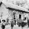 View Zion's 18'x 24' schoolhouse was covered with a tin roof. (Courtesy of Library Special Collections, WKU) Larger