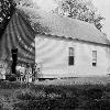 View Mt. Pleasant's shingled roof covered the 22'x40' schoolhouse. (Courtesy of Library Special Collections, WKU) Larger
