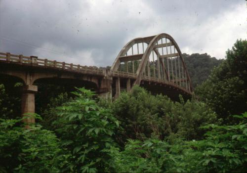 Concrete Arch Bridge built in the 1920s, Prestonsburg, KY (Br108)