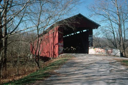 Busching Bridge, Park, IN (Br122c)