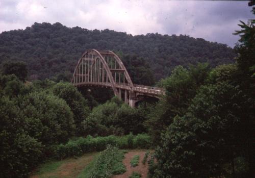 Concrete Arch Bridge built in the 1920s, Prestonsburg, KY (Br108)