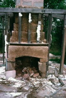 Sandstone Fireplace Morgantown, KY (Cy16)