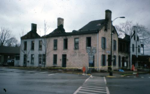 Old Talbott Tavern, damaged by fire, Bardstown, KY (Bu83)